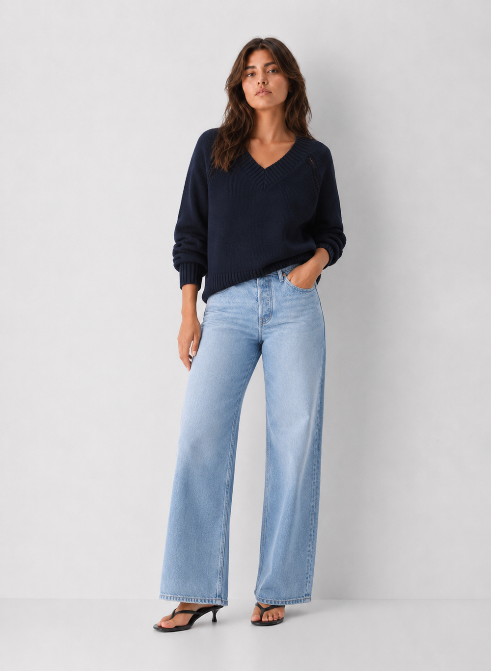 Preorder Z Supply Cotton Stratton V-Neck Sweater