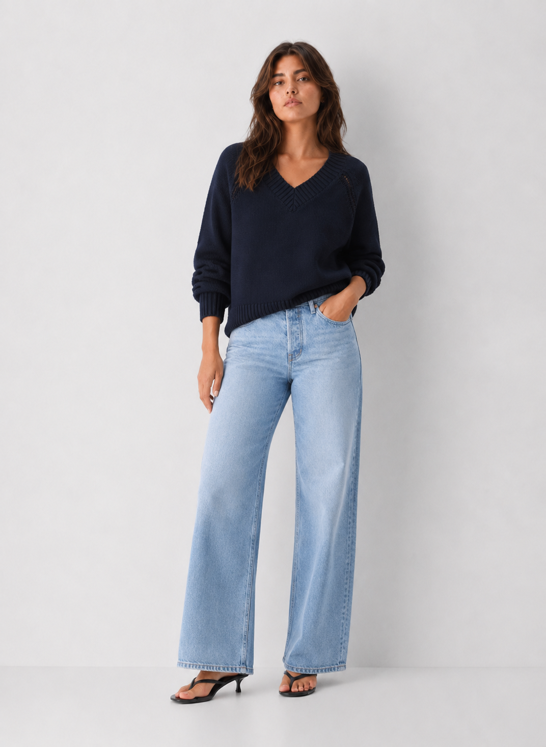 Z Supply Cotton Stratton V-Neck Sweater