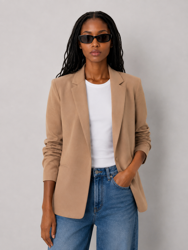 Preorder 3/4 Ruched Sleeve Blazer