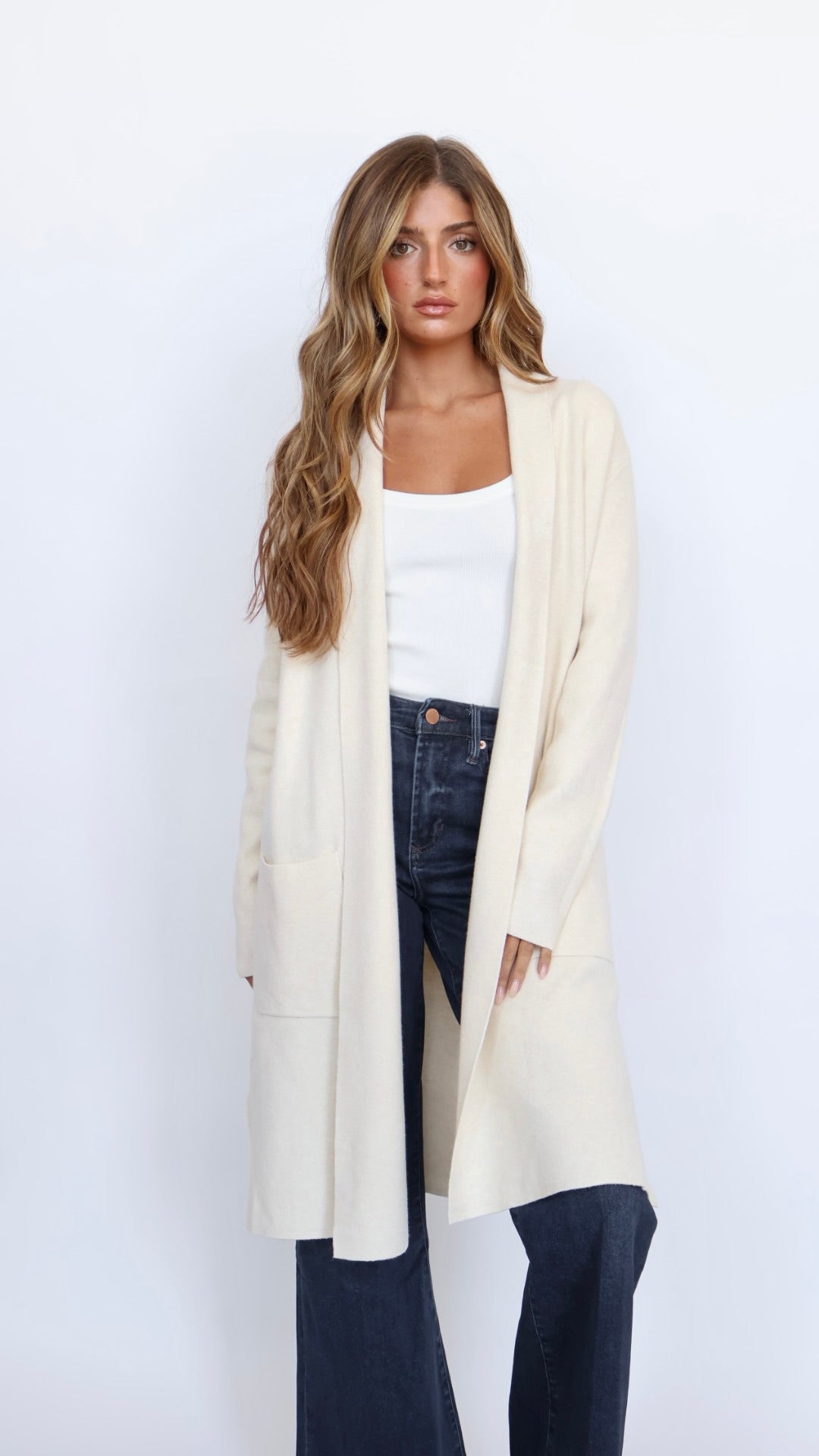 Pinch Classic Open Front Coat Cardigan
