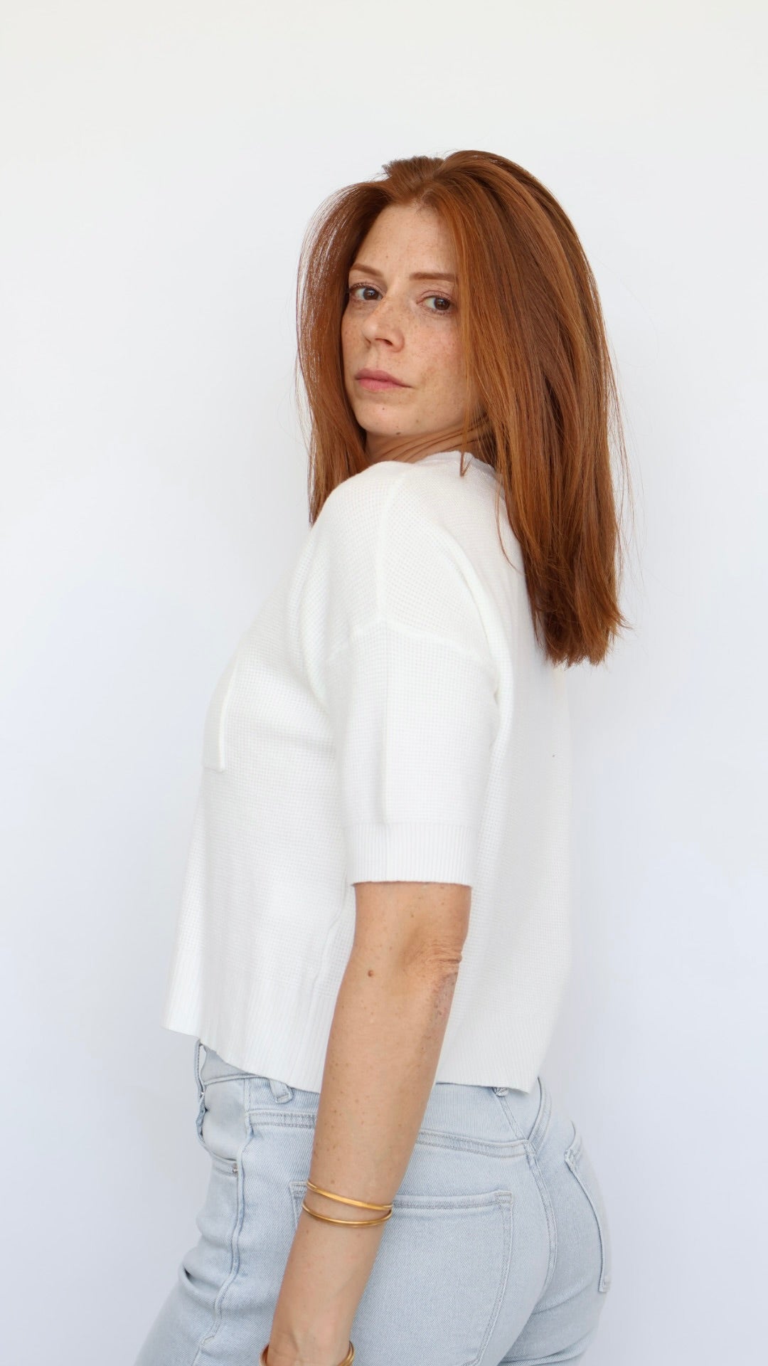 Amy Short Sleeve Knit Top