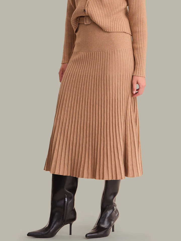 525 America Rory Pleated Midi Skirt