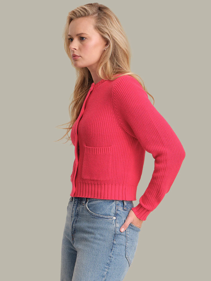 525 America Palmer Crewneck Cotton Cardigan