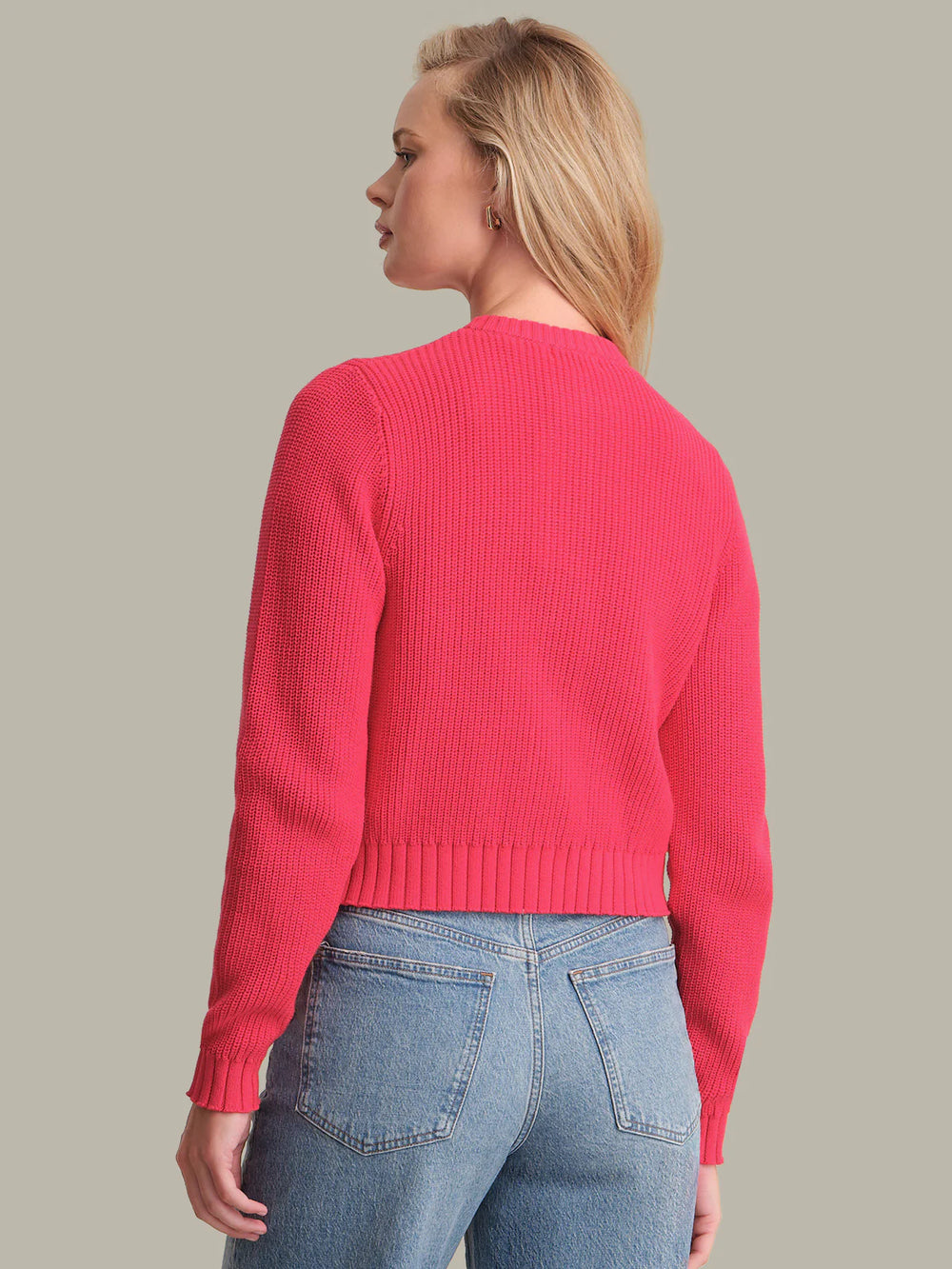 525 America Palmer Crewneck Cotton Cardigan