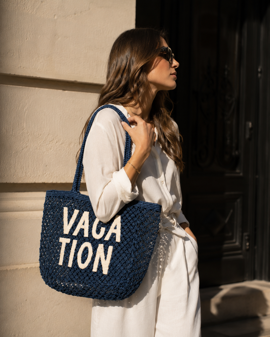 Woven Jute Tote Bag