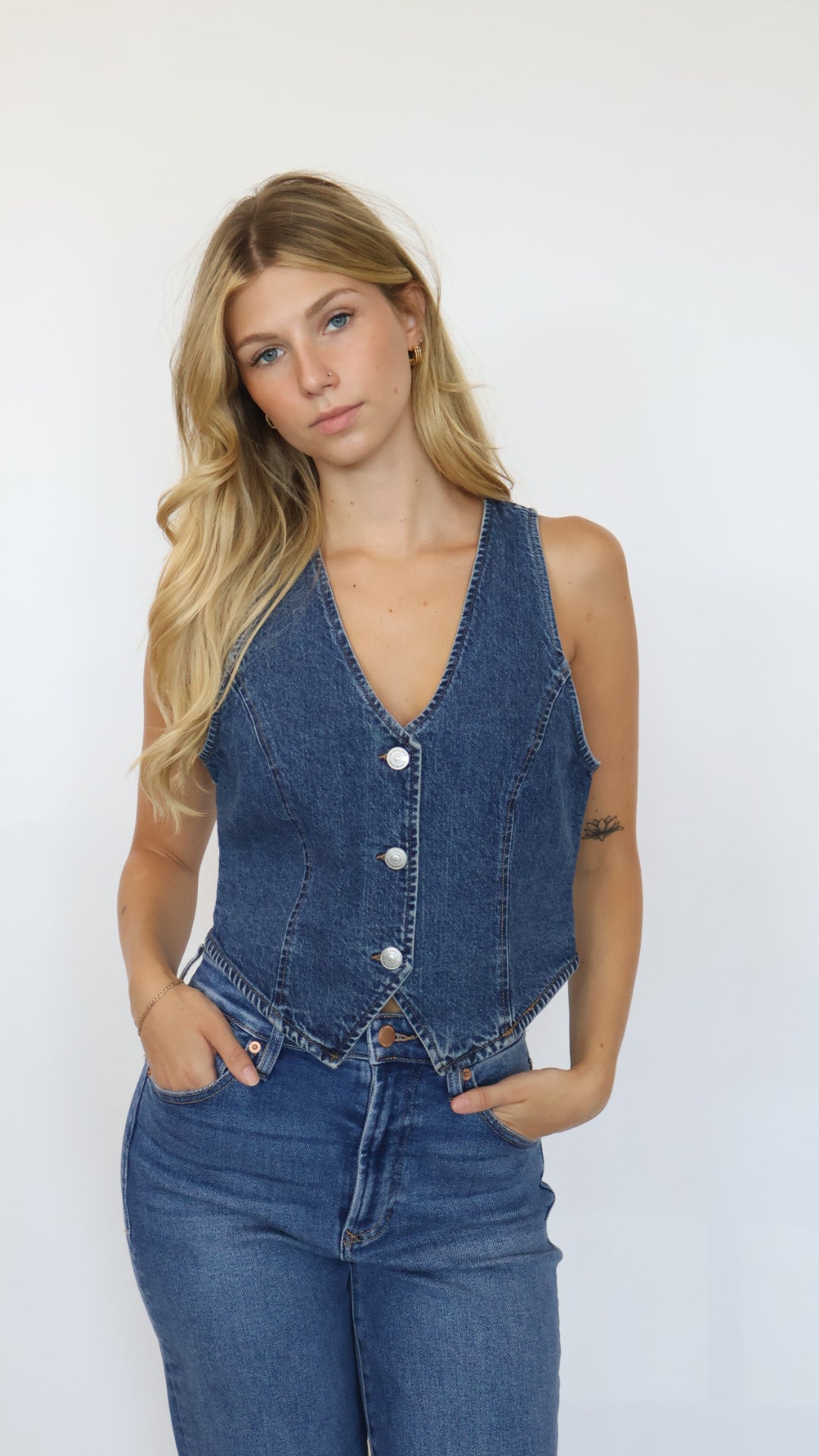 Steve Madden Micky Denim Vest