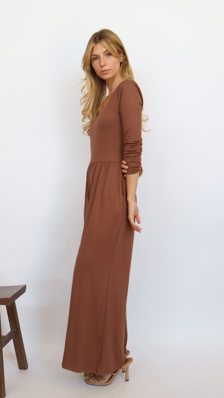 Emma Long Sleeve Everyday Jumpsuit
