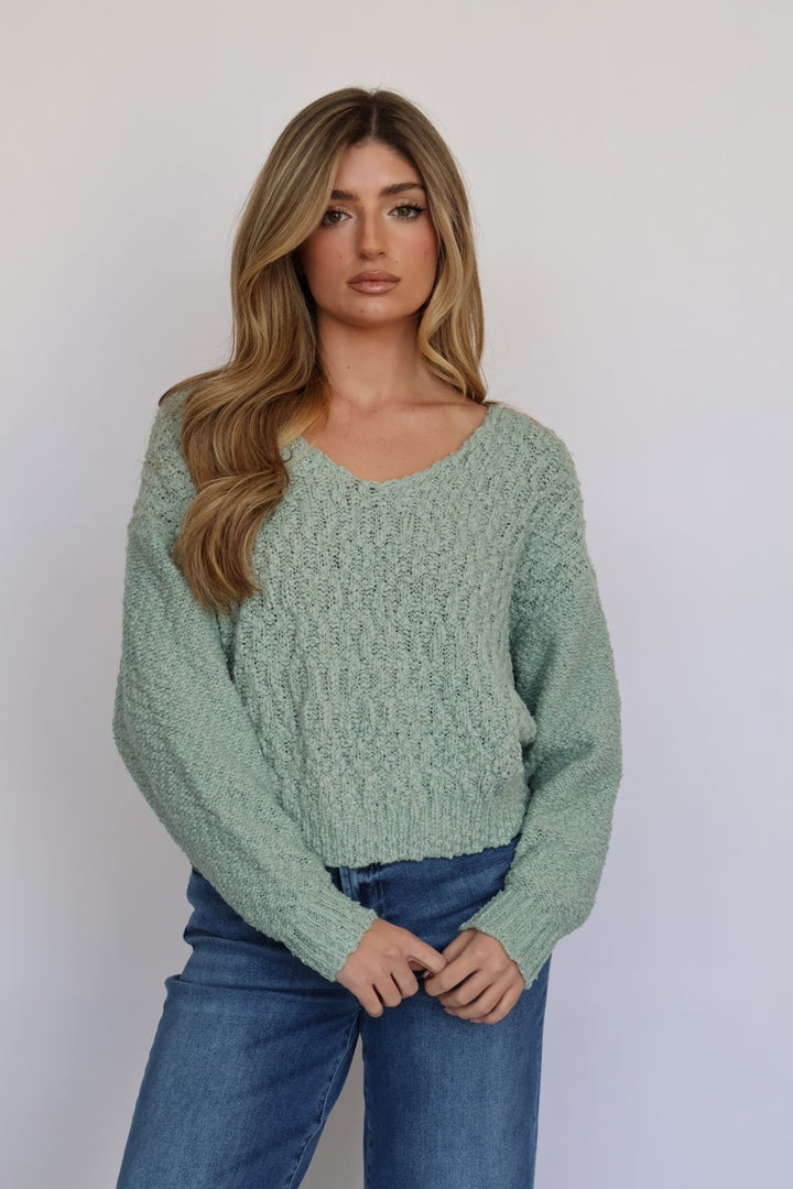 Dear John Denim Lexi Sweater - Iceberg Green