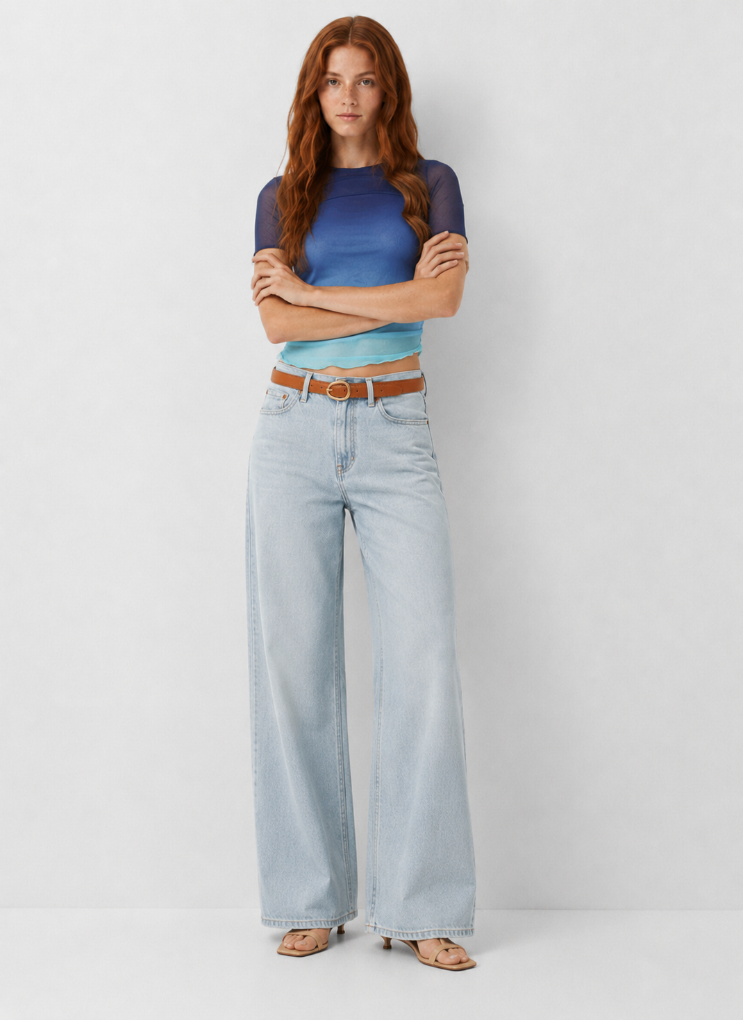 Ombre Mesh Top
