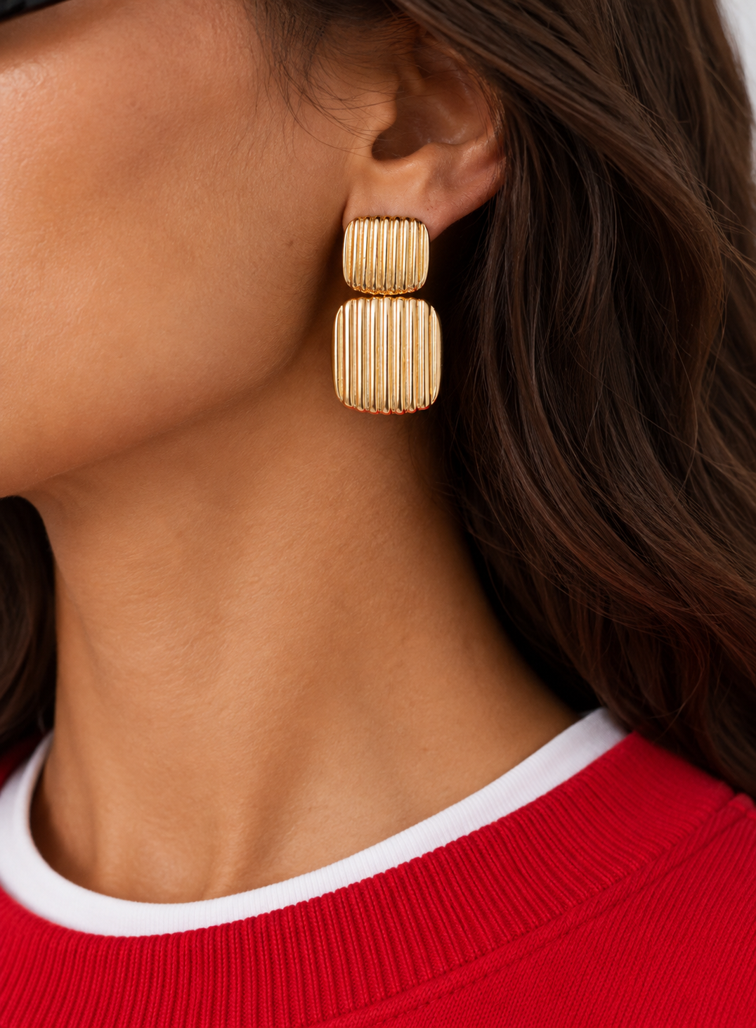 Gia Gold Drop Earrings