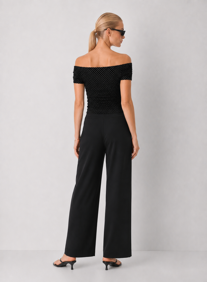 Polka Dot Mesh Top - FINAL SALE