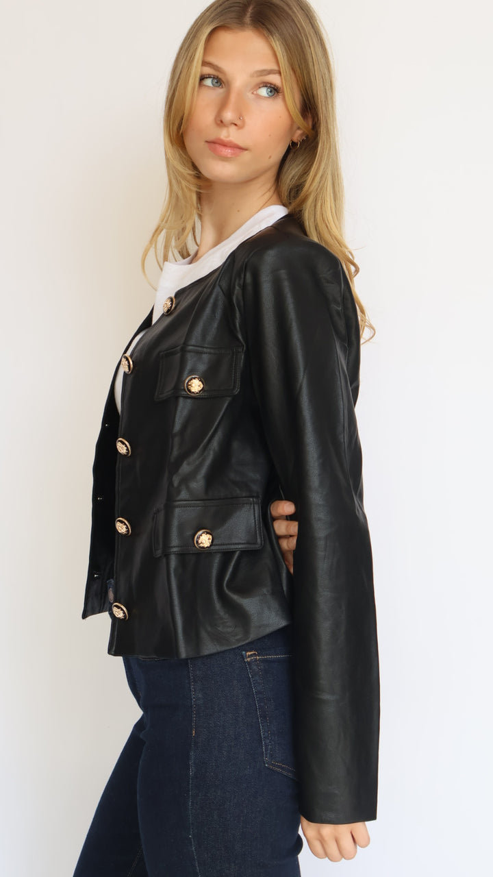 Vegan Leather Jacket