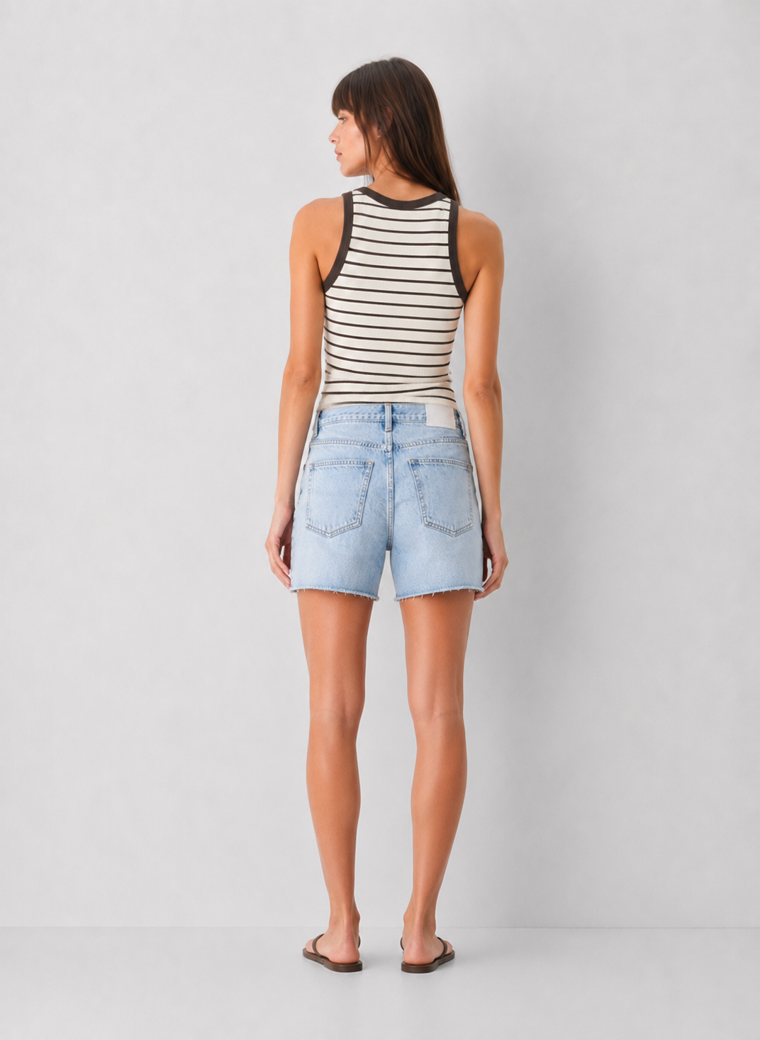 Z Supply Rowe Striped Scoop Tank - Cloud