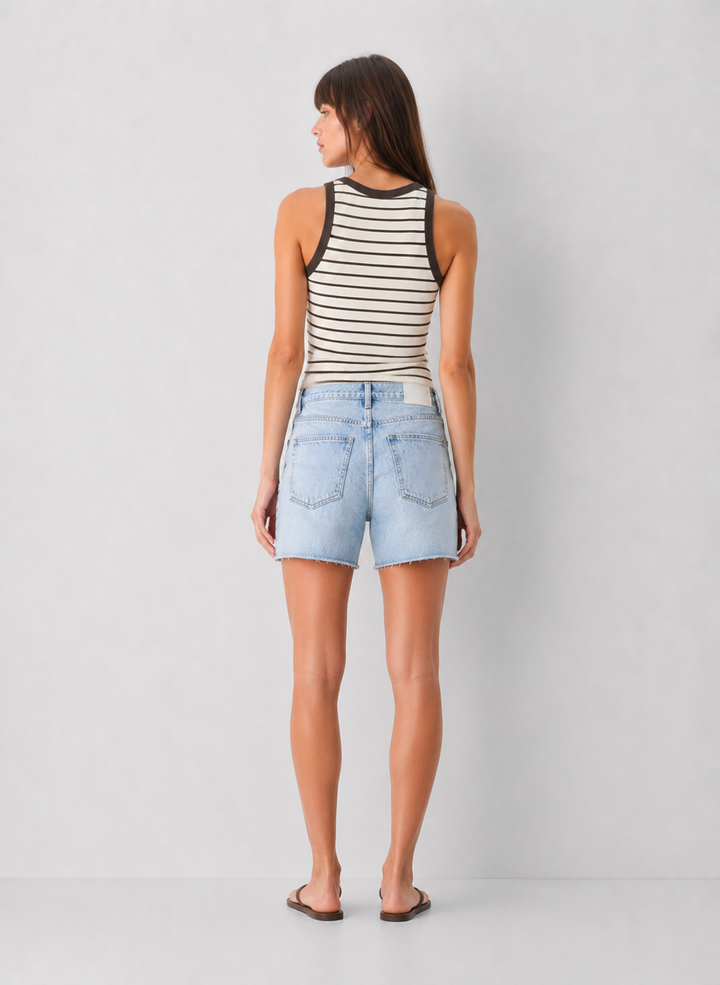 Z Supply Rowe Striped Scoop Tank - Cloud