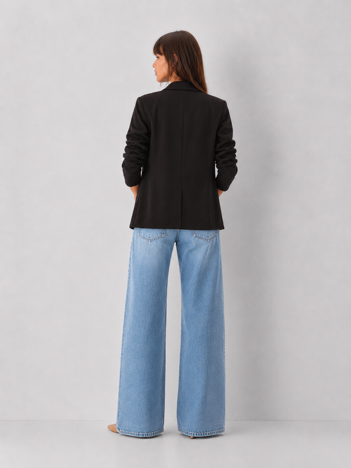 Preorder 3/4 Ruched Sleeve Blazer