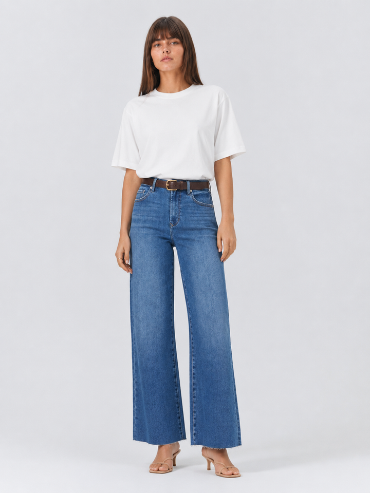 Dear John Denim Fiona Wide Leg Jeans - Cresson