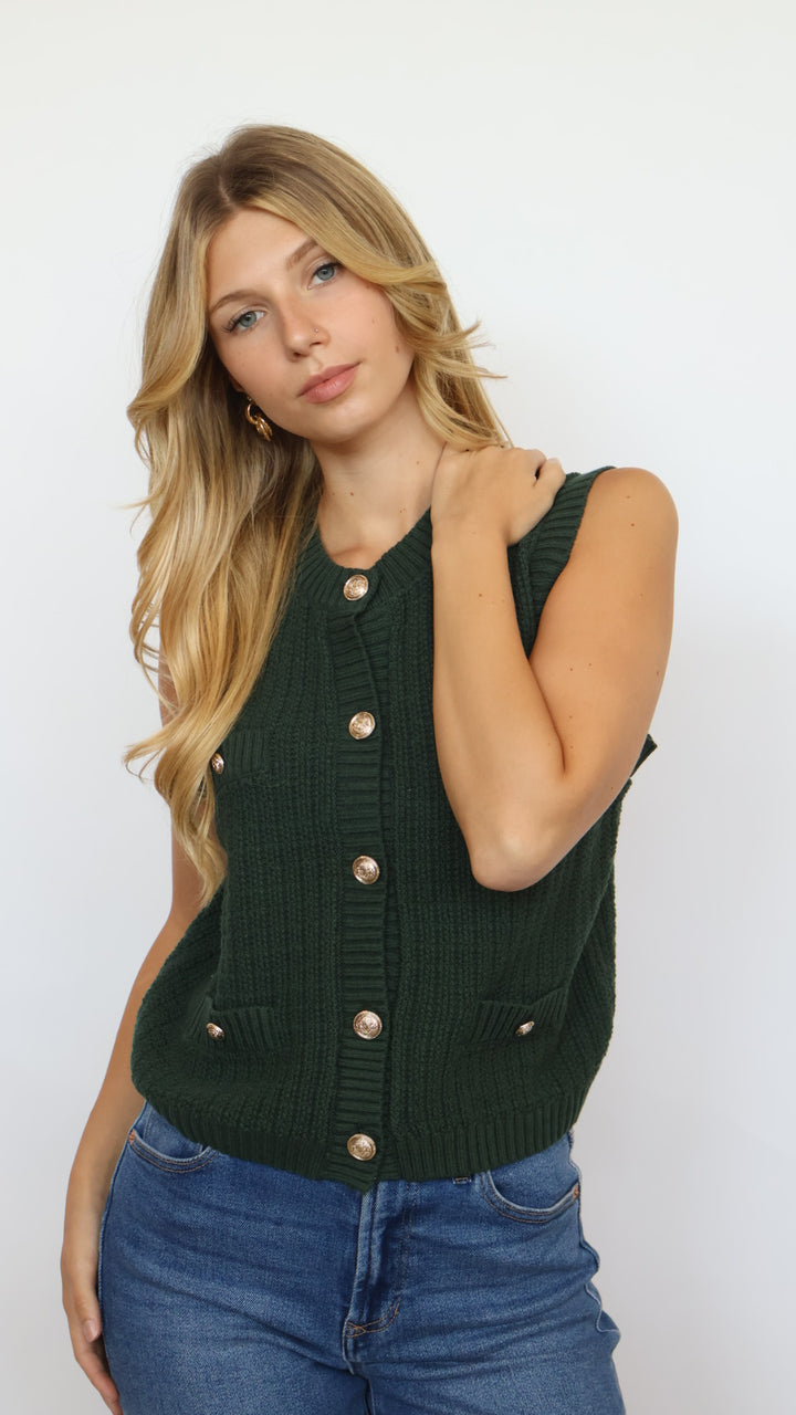 Rylin Knit Sleeveless Sweater