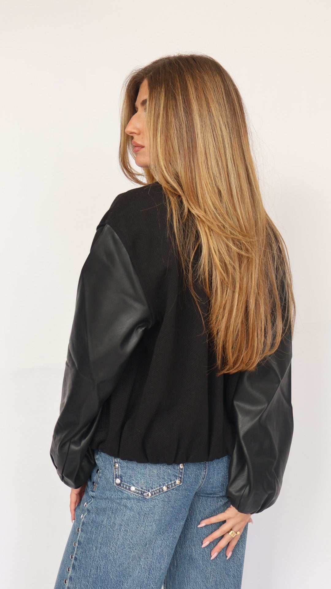 Habitual Vegan Leather Bubble Bomber