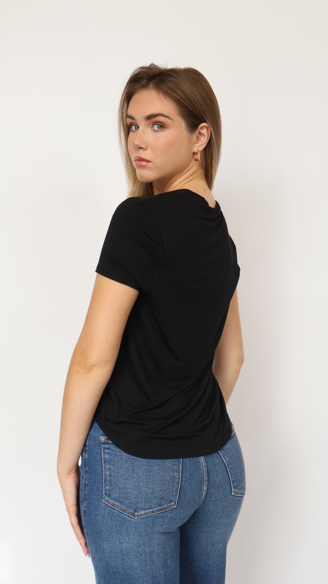 Elaina Vegan Leather Tee Shirt
