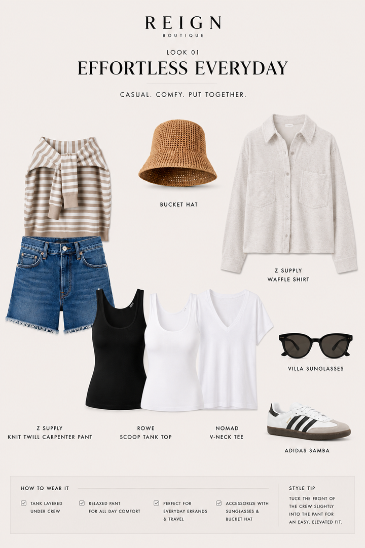 Click through the 15 style board outfit options