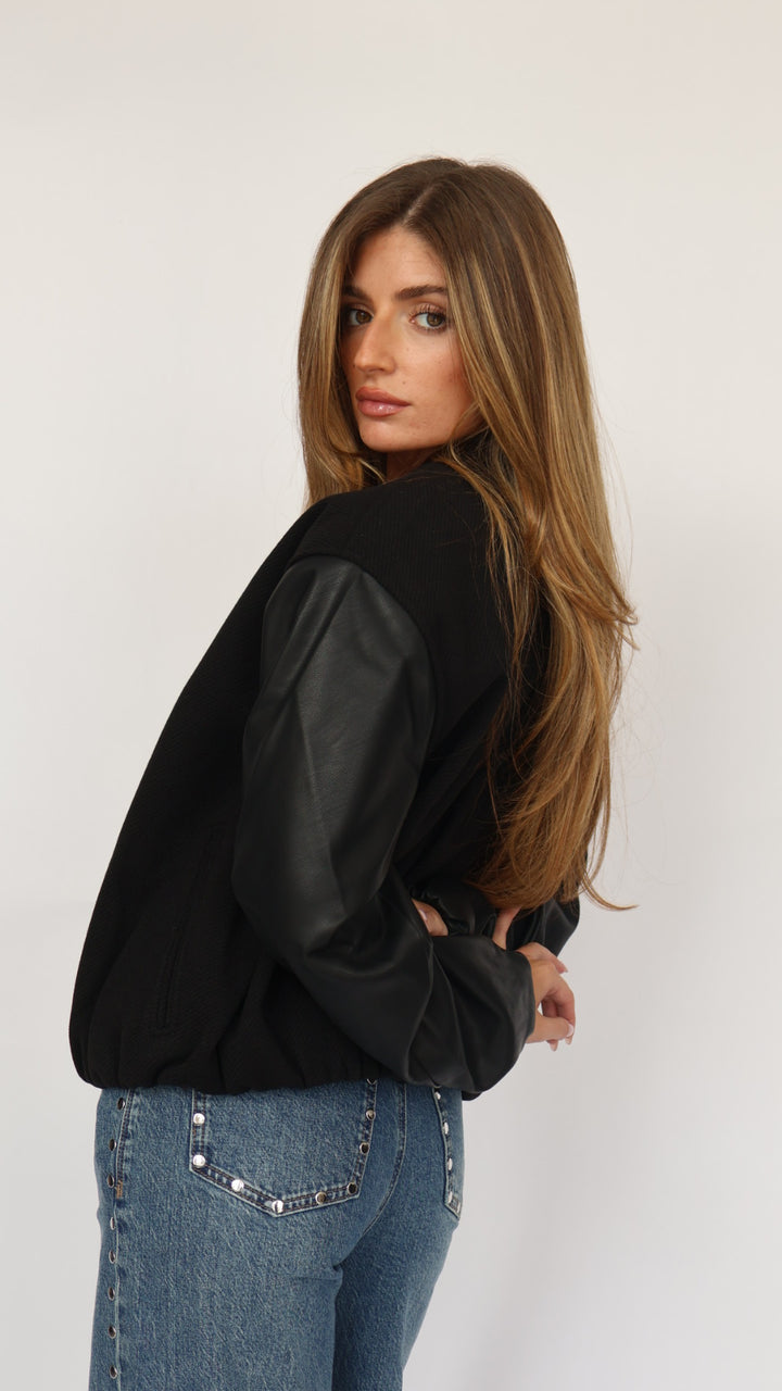 Habitual Vegan Leather Bubble Bomber