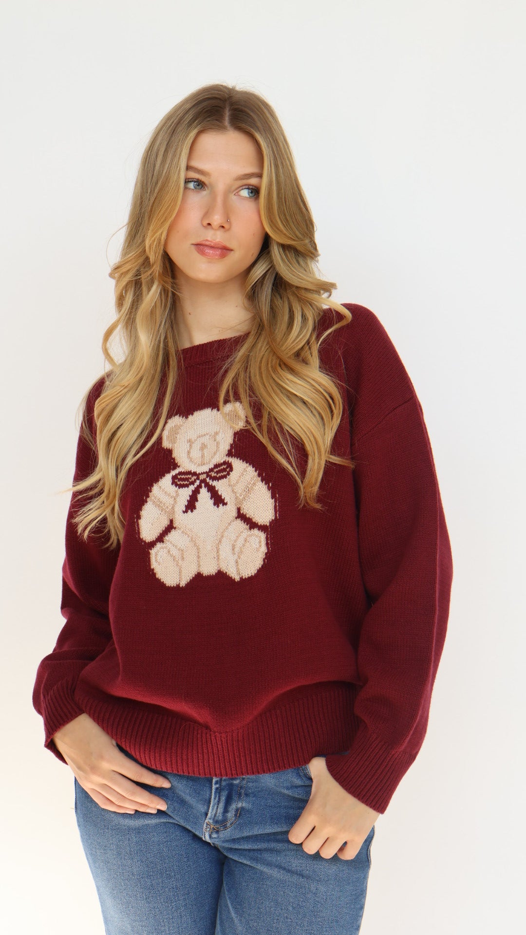 Oversized Polo Sweater