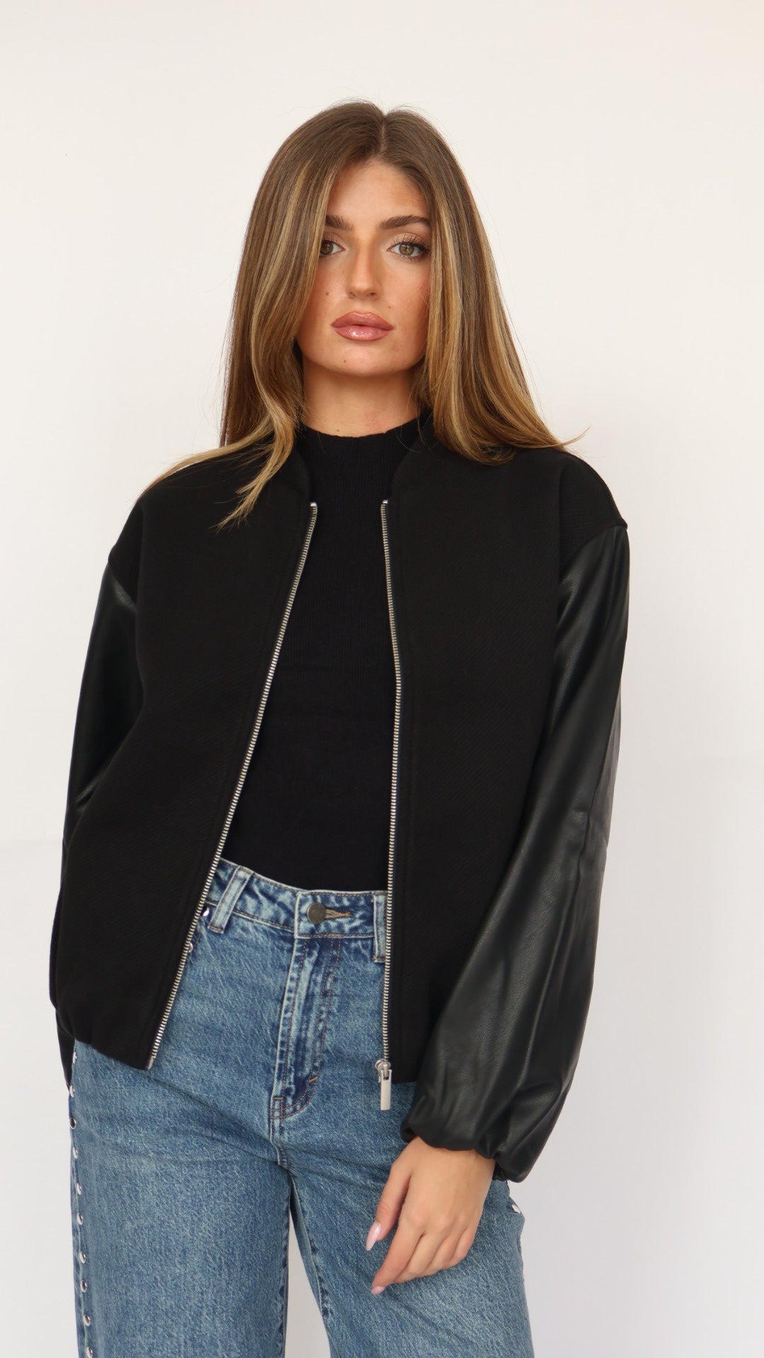 Habitual Vegan Leather Bubble Bomber