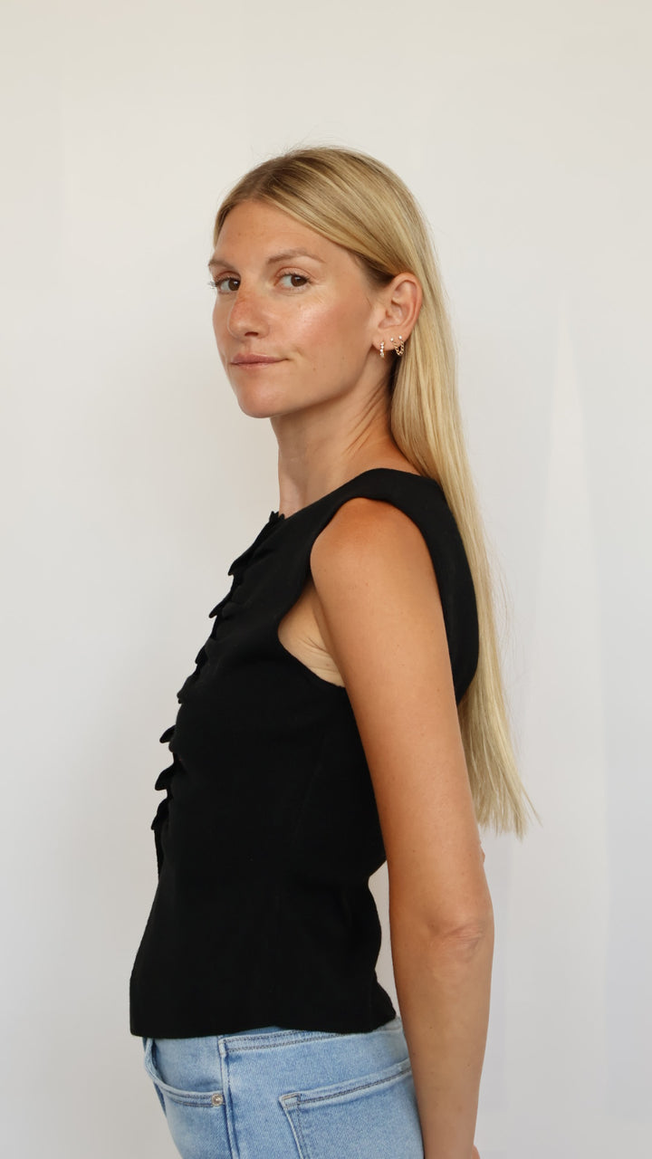 Gathered Front Knit Top