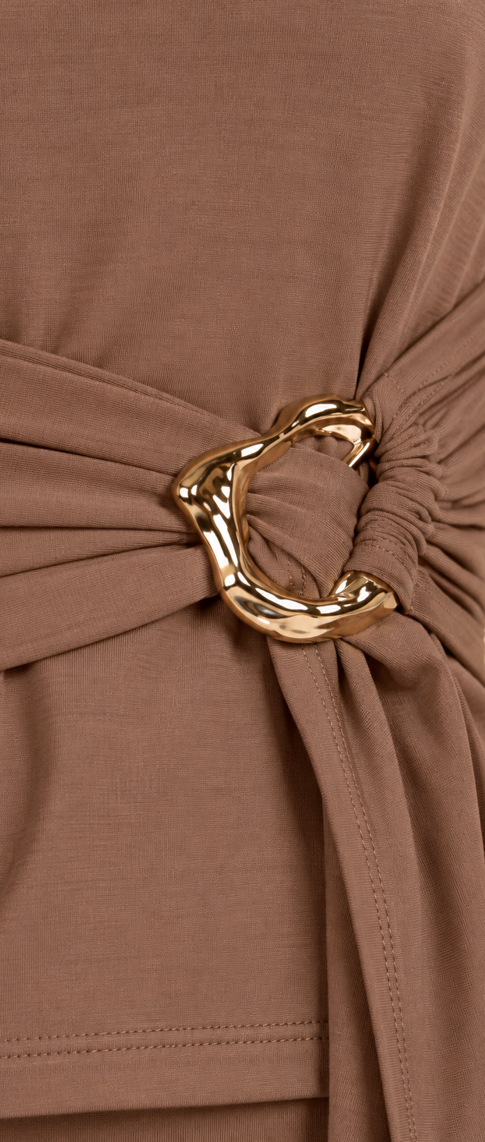 Elan Draped Side Gold Hardware Top