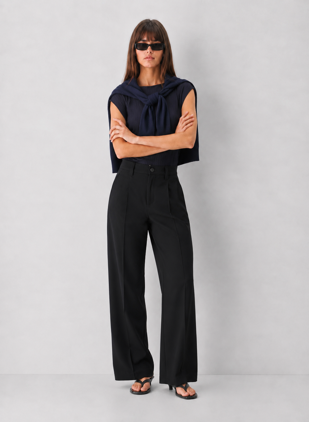 Fine Ribbed Knit Top