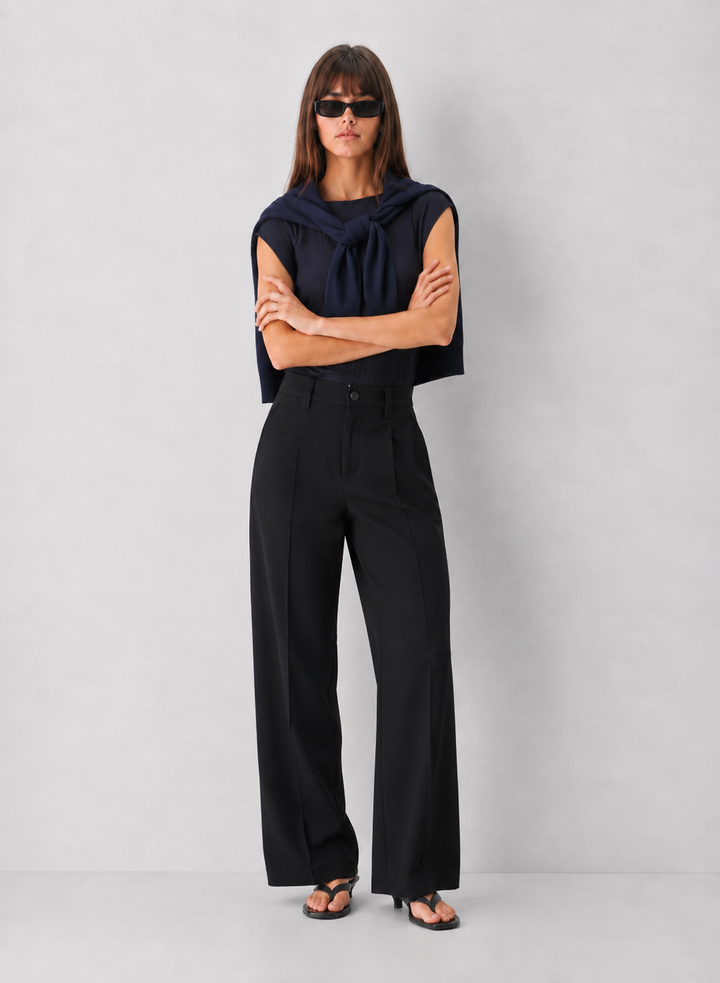 Fine Ribbed Knit Top