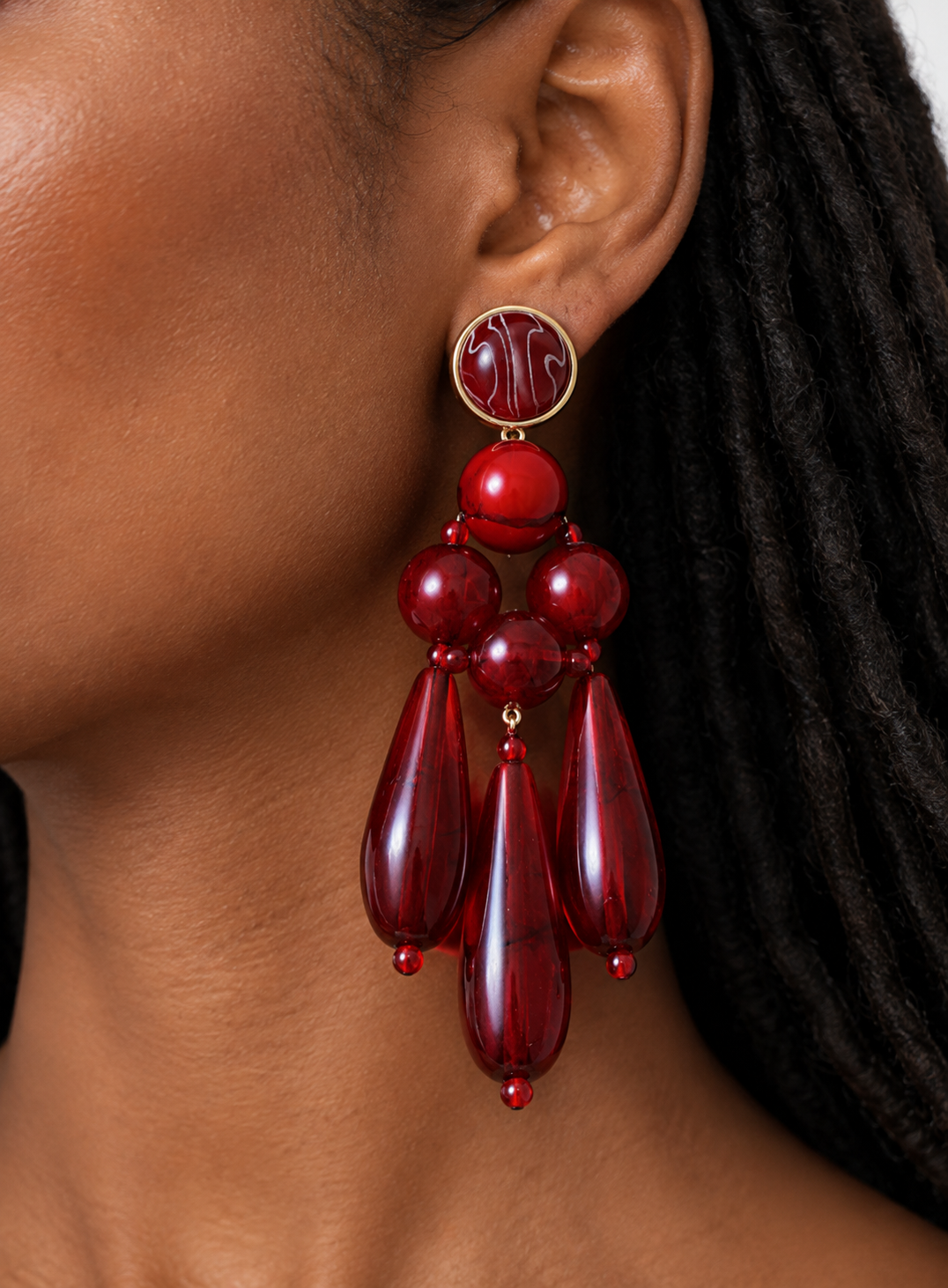 Merlot Statement Earrings