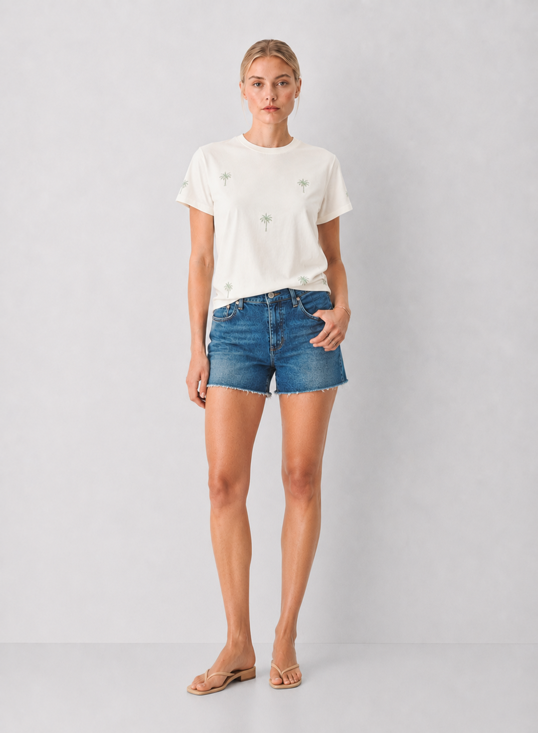 Z Supply Palms Boyfriend Tee