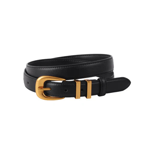 Sold Brass Leather Belt