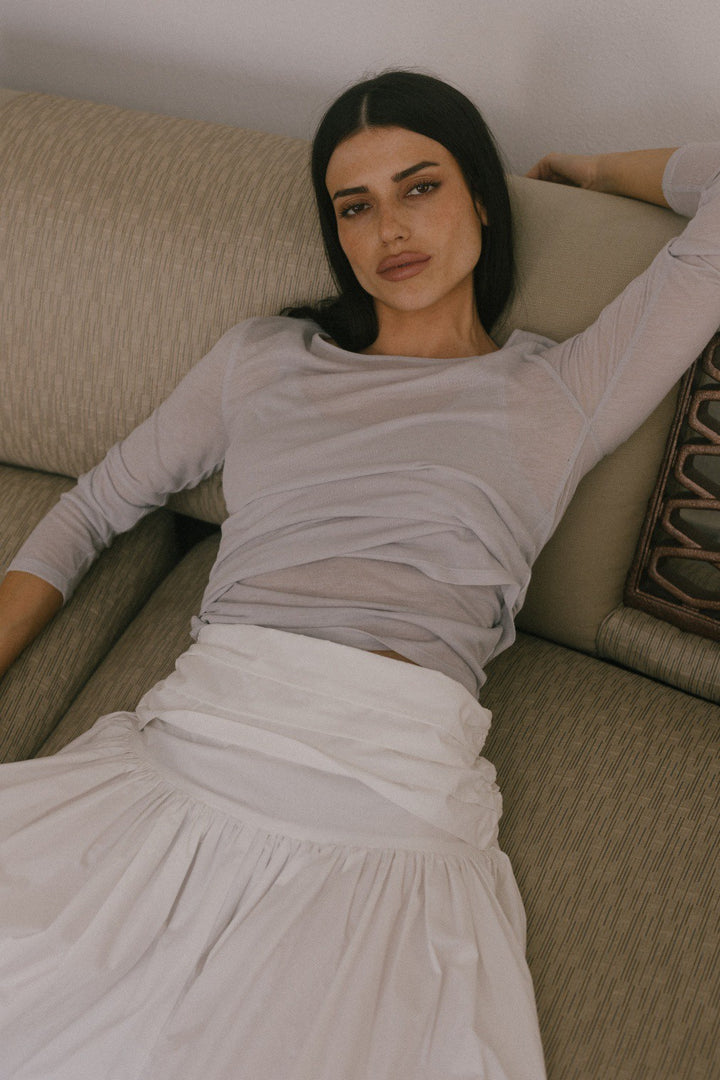 Double Layered Light Knit Top