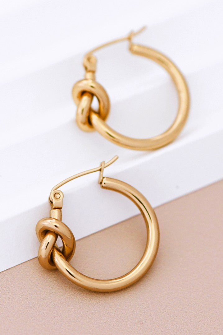 Knot Stainless Steel Hoops
