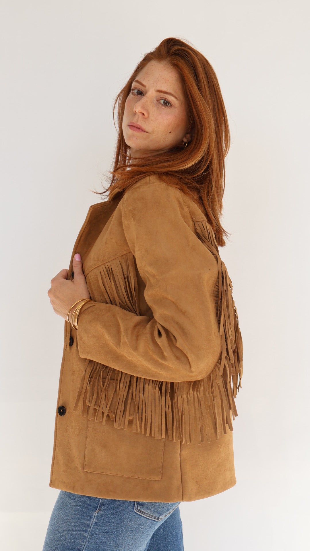 Dear John Denim Oakley Suede Fringe Jacket