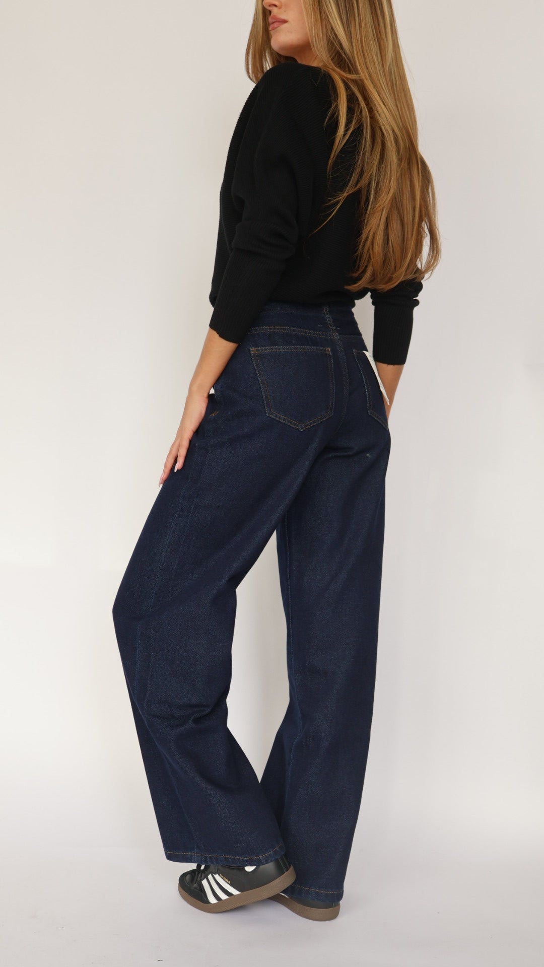 Habitual Jade Drawstring Wide Leg Jeans