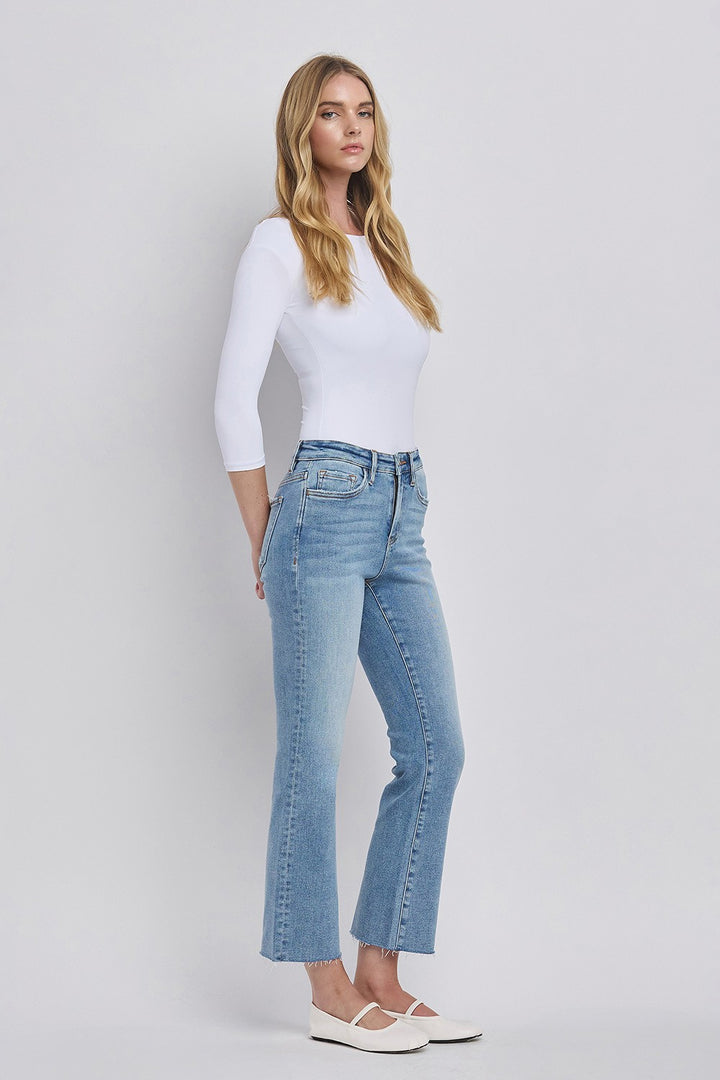 High Rise Kick Flare Jean