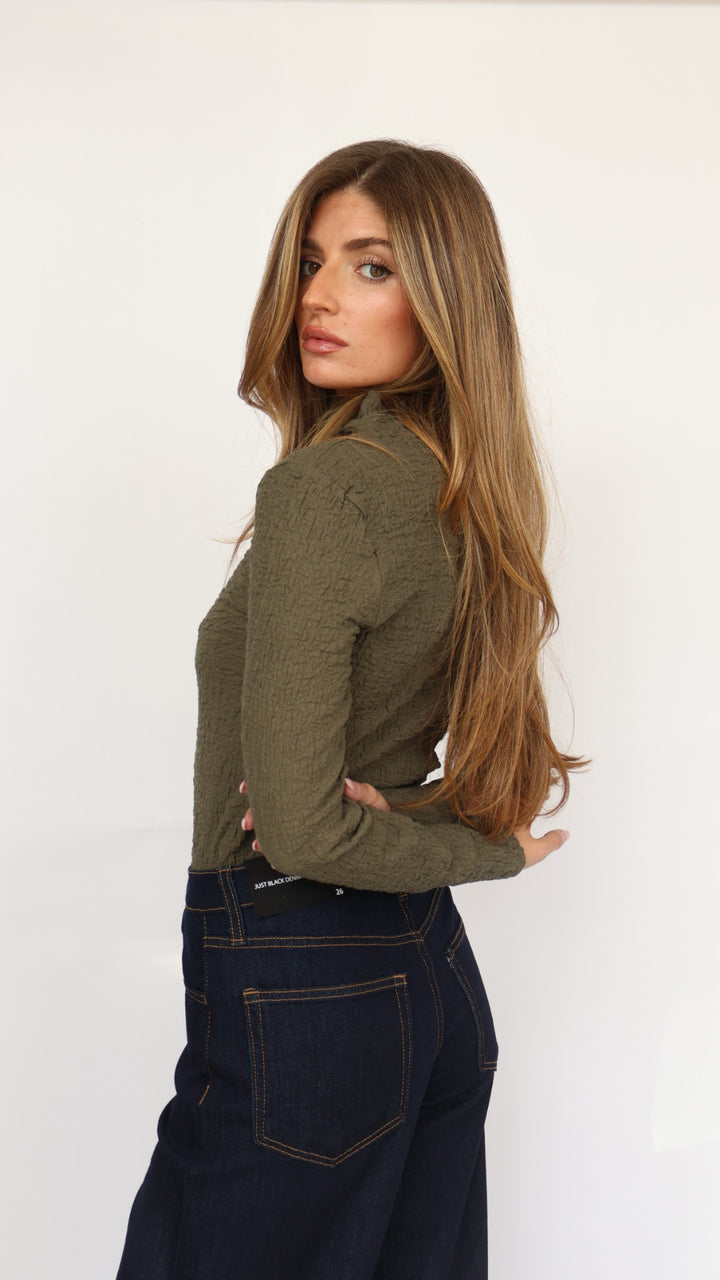 Habitual Fitted Turtleneck Top