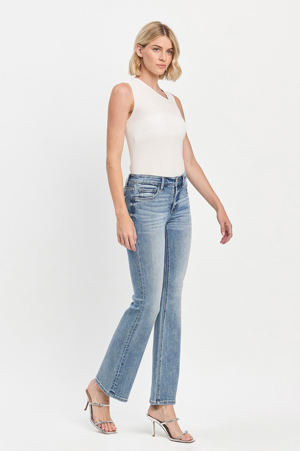 Charli Mid Rise Ultra Stretch Bootcut Jeans
