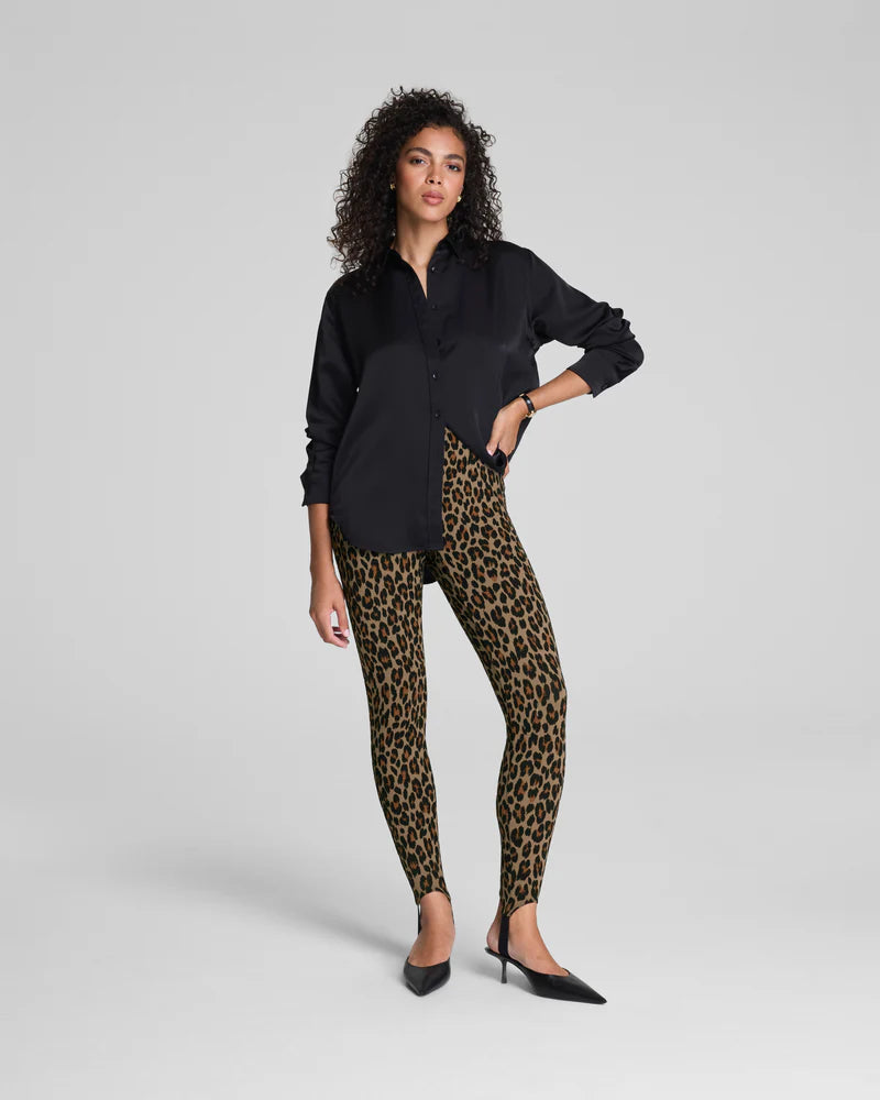 Spanx Ponte Stirrup Legging Leopard