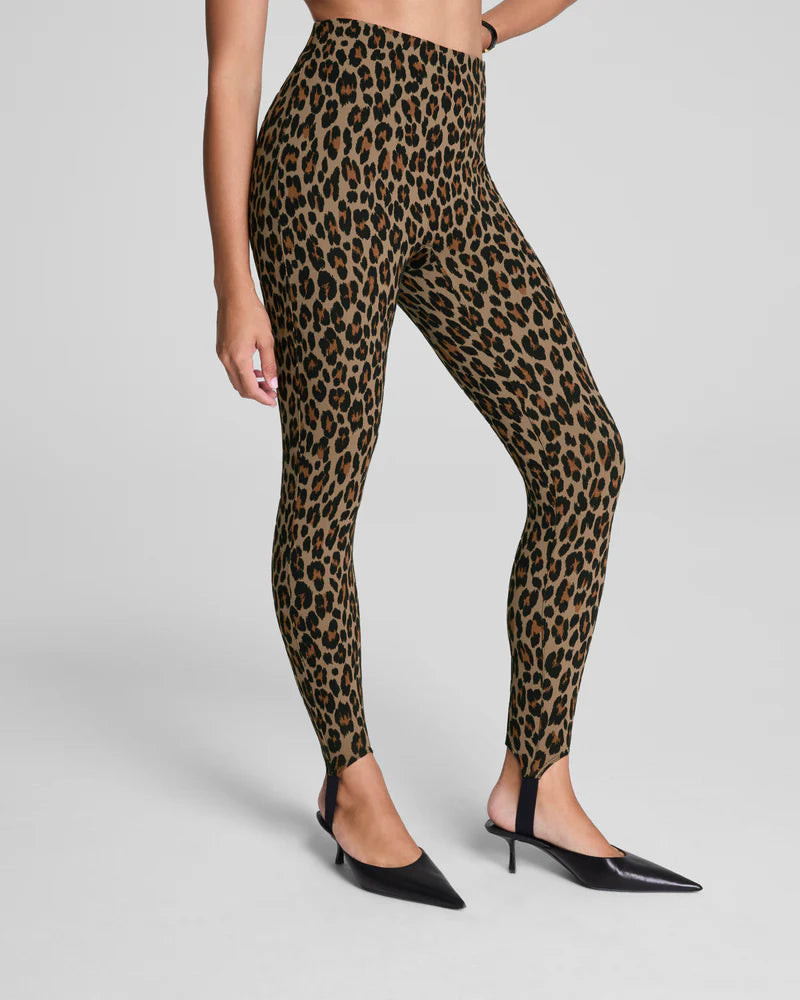 Spanx Ponte Stirrup Legging Leopard