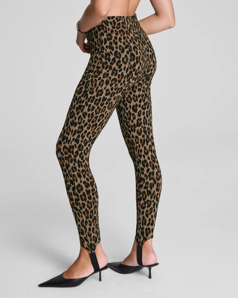 Spanx Ponte Stirrup Legging Leopard
