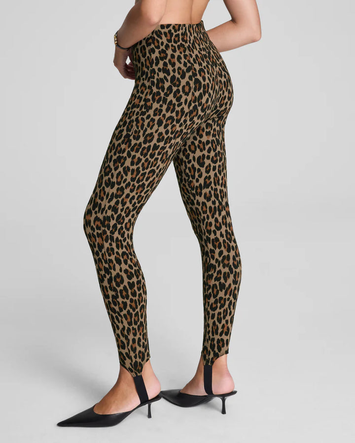 Spanx Ponte Stirrup Legging Leopard
