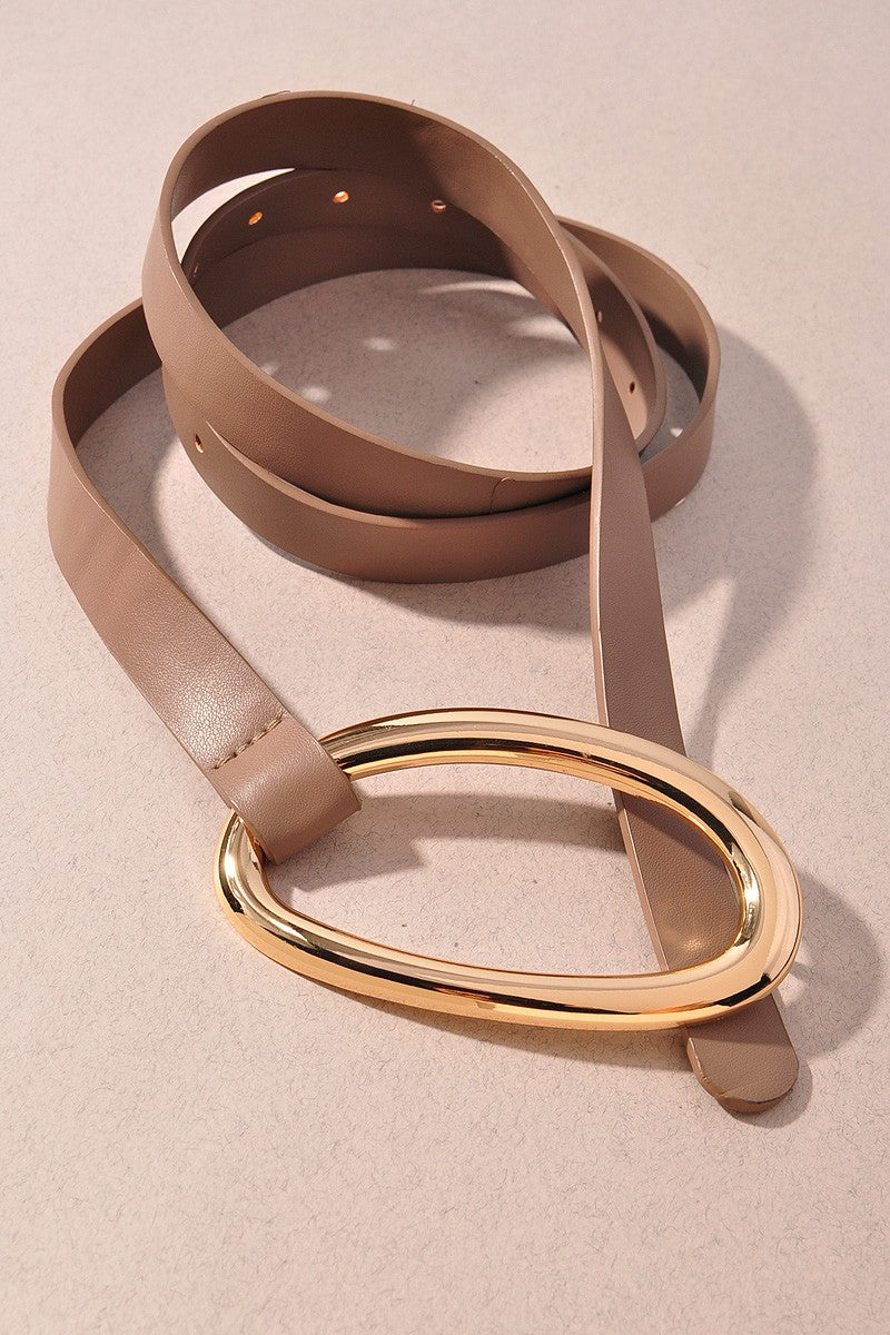 Oval Tie Looped Belt