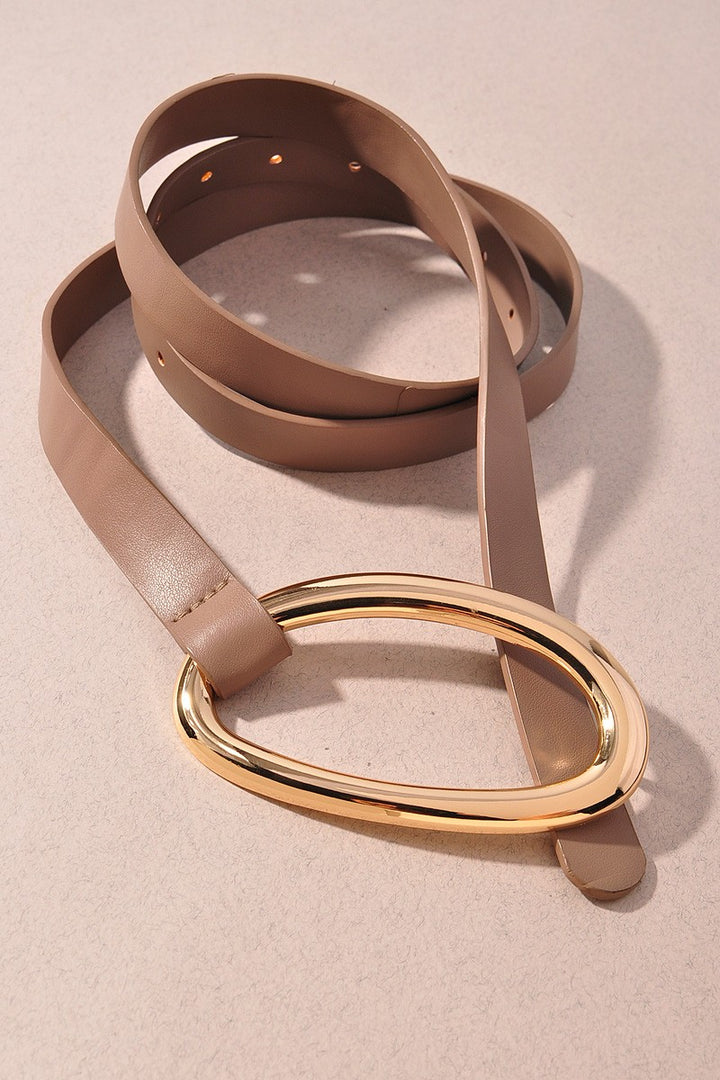 Oval Tie Looped Belt