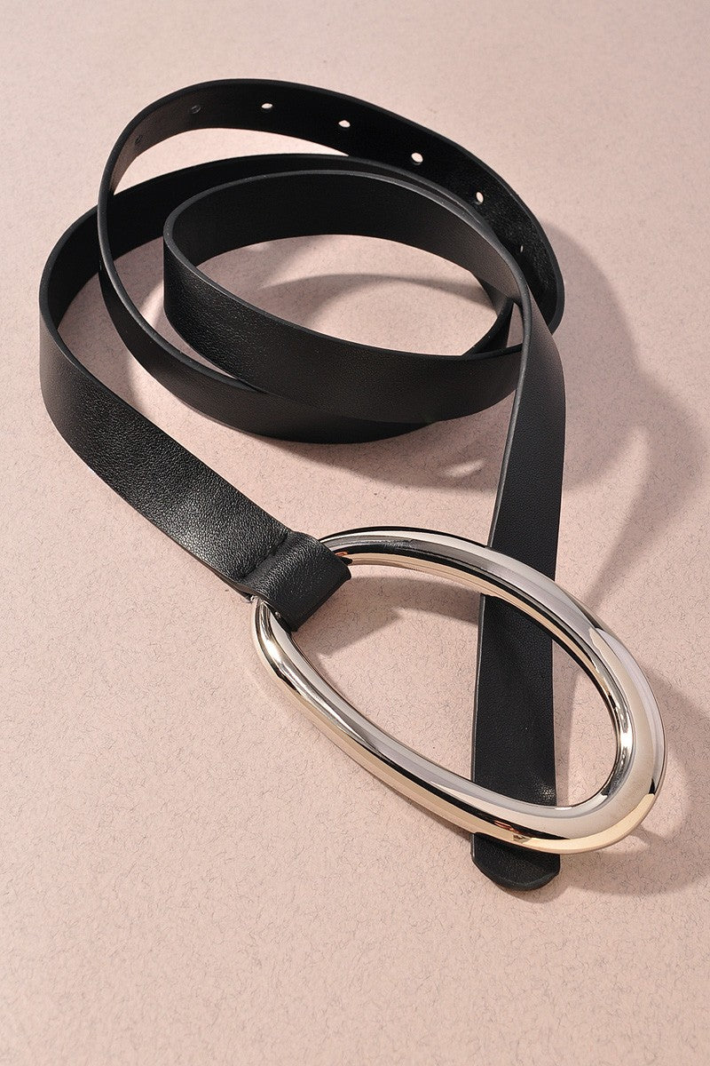 Oval Tie Looped Belt