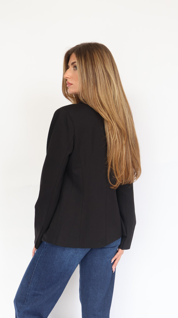 Double Breasted Stretch Blazer