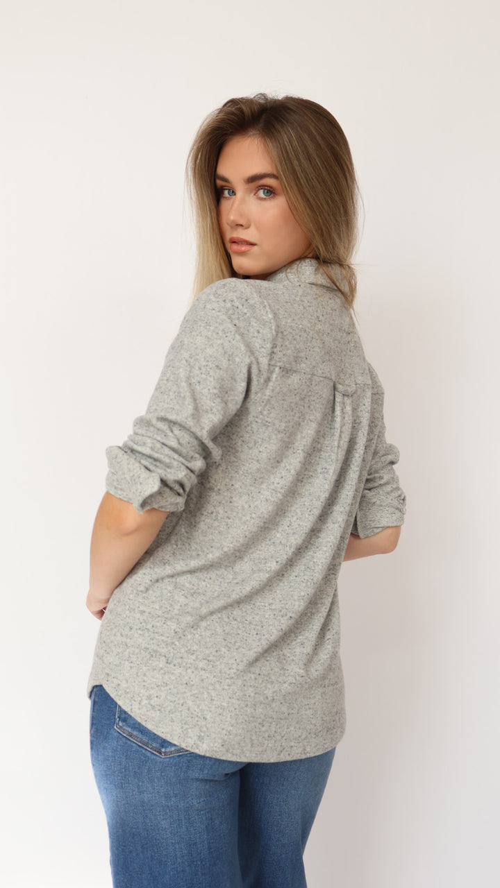 Thread & Supply Cassian Knit Button Down Shirt